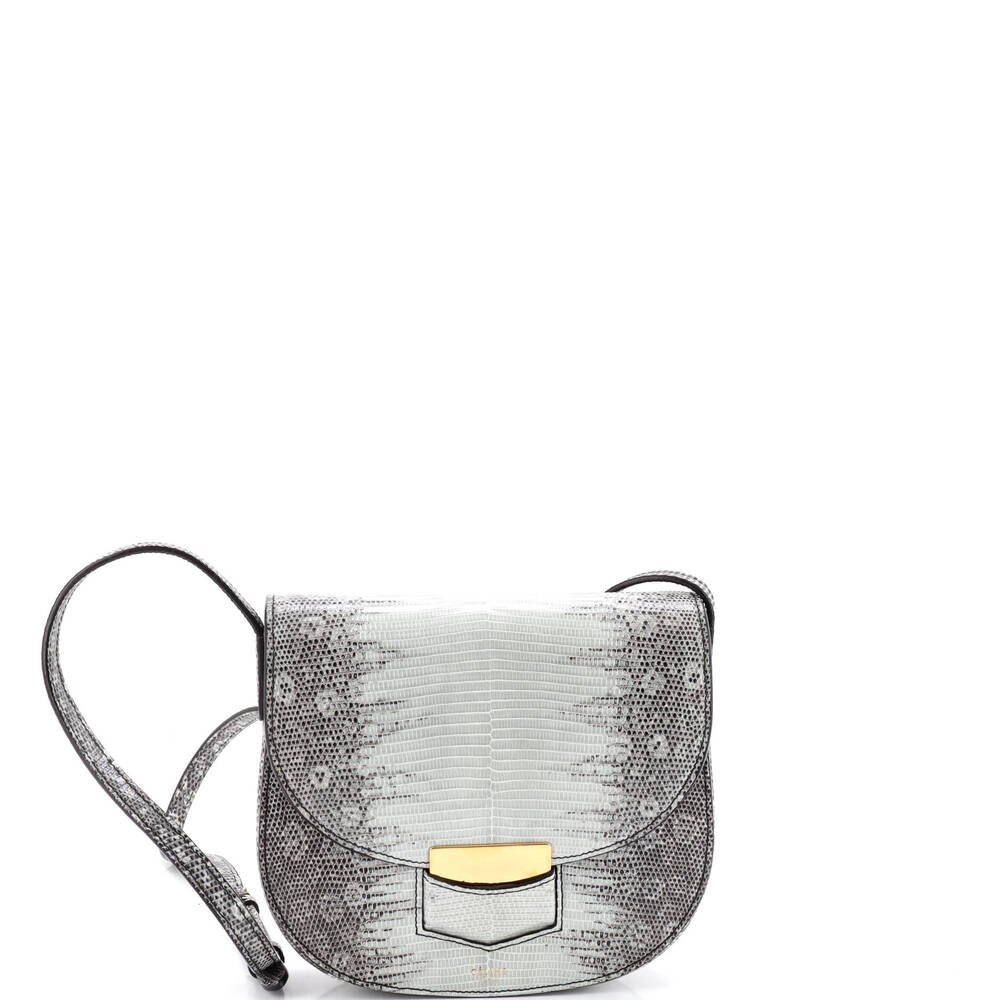 Celine Trotteur Crossbody Bag Lizard #261870C17B
